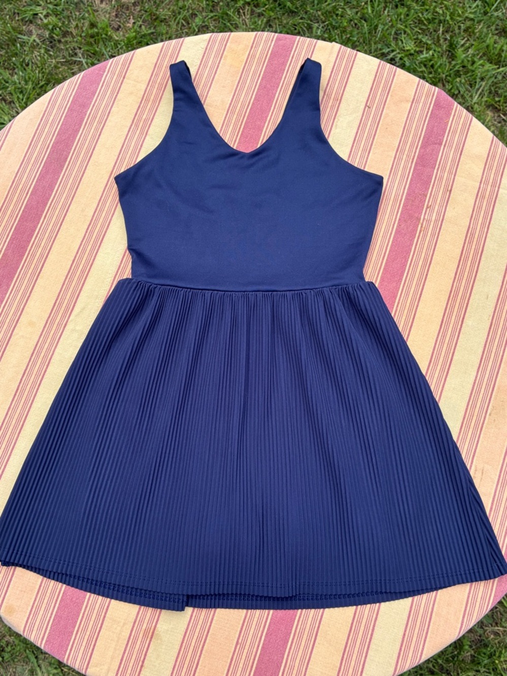 all in motion Navy Tank Pleated Skater Dress